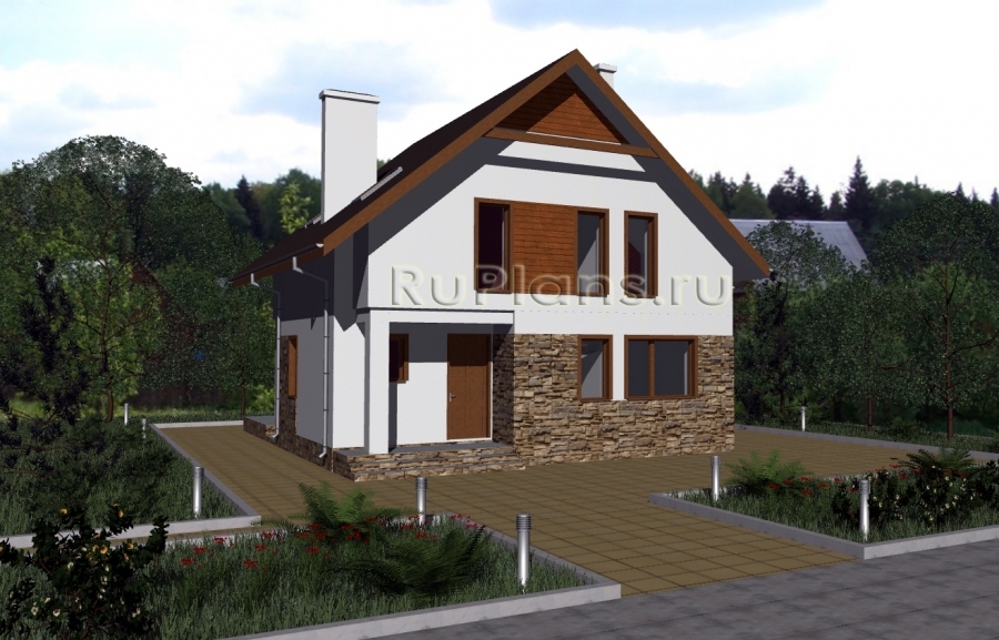 Проект уютного комфортабельного коттеджа - готовый проект дома - ISTRA GROUP