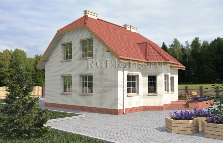 Проект дома с 3-мя спальнями - готовый проект дома - ISTRA GROUP