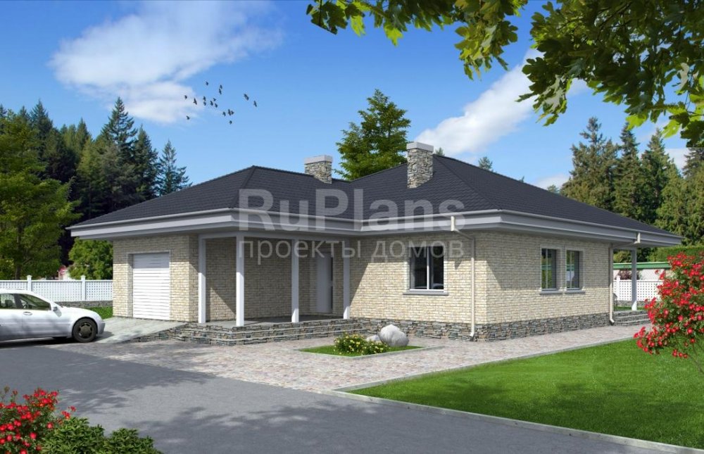 Проект коттеджа из пенобетона - готовый проект дома - ISTRA GROUP