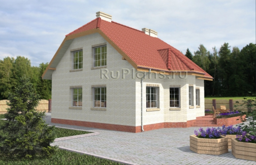 Проект дома с 3-мя спальнями - готовый проект дома - ISTRA GROUP